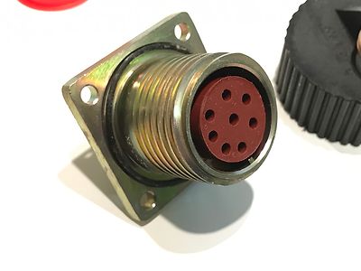 PLESSEY 971-20-7-SX 8 WAY MILITARY CIRCULAR HEAVY DUTY CONNECTOR AND CAP fcd3J