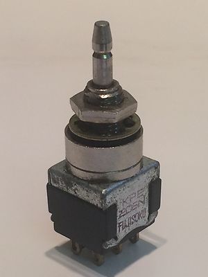 SMALL HIGH QUALITY LATCHING DOUBLE POLE FOOT OR PANEL SWITCH fbb15a32