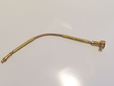 MCX RIGHT ANGLE PLUG TO MMCX PLUG RF ADAPTER MICRO COAX CABLE 10CM fd1d24