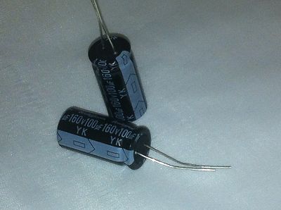 100UF 160V RADIAL CAPACITOR RUBYCON YK QUANTITY OF 20 (X20) fbe4c2