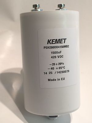 1500UF 420V KEMET / RIFA PEH200OO4150MB2 BEST QUALITY INDUSTRY CAPACITOR ad2k5