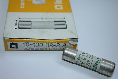 LEGRAND 130-08 8A aM MOTOR RATED FUSE 10 X 38 8A 500V (x1) fbb22d