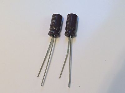 47UF 25V RADIAL ELECTROLYTIC CAPACITOR 105 TEMP (x5) bsb7a18