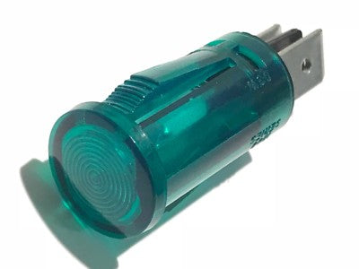 GOOD QUALITY 240V 12MM PUSH FIT PANEL NEON MAINS LAMP GREEN (X1) ac1f8