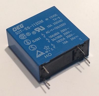 12V RELAY 10A CONTACTS SDT-SS-112DM blb150