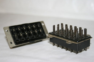 18 WAY JONES PLESSEY MALE & FEMALE PAIR CONNECTORS fd2e1p