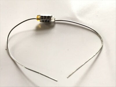 27pF 63V 2pF TOLERANCE LCR AXIAL POLYSTYRENE CAPACITOR (x1) fcb17.62