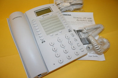 SIEMENS AT600 FULL FEATURE ANALOGUE DESK OFFICE PHONE WHITE NEW BOXED fbe3j