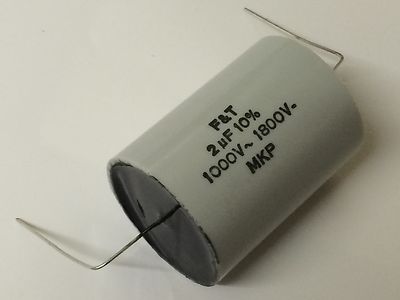 2uF 1800V POLYPROPYLENE FILM MKP F&T CAPACITOR BI POLAR (x1) fd2g6