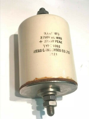0.005uF 3750V VINTAGE WEGO RF FEED THROUGH CAPACITOR 1052 fbc3a6