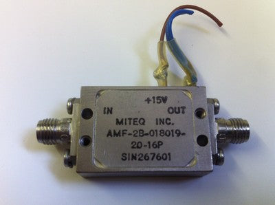 MITEQ SMA AMF-2B-018019-20-16P RF POWER AMP 1800 - 1900MHz 16dBm (x1) fba10a46
