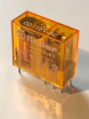 FINDER 40.61 110 SPDT 110V COIL RELAY SINGLE POLE 16A 250V CONTACTS ae1z22