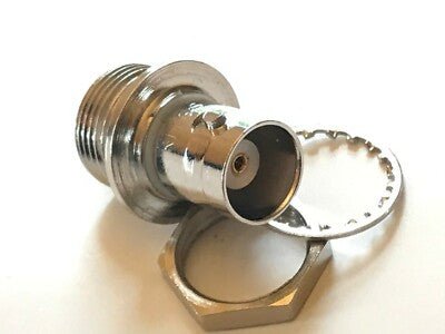 KINGS KC-79-197 SINGLE HOLE FRONT MOUNT BNC SOCKET 50 OHM PREMIUM SPEC ad1J33