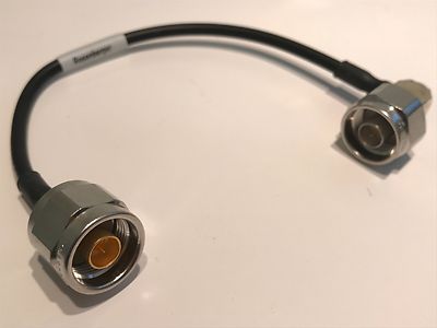N TYPE MALE TO MALE 50 OHM SEMI RIGID FLEXIFORM CABLE ROSENBERGER 18GHz fab40