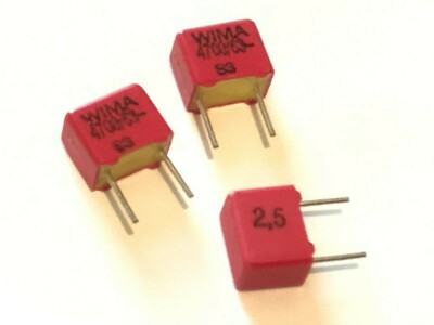 4700pF 63V 2.5% WIMA METALLIZED POLYPROP FKP2 CAPACITOR (x3) fd5f44
