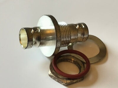 GREENPAR BULKHEAD BNC TO BNC FEMALE 50 OHM SILVER PLATED ADAPTOR fcb25.13