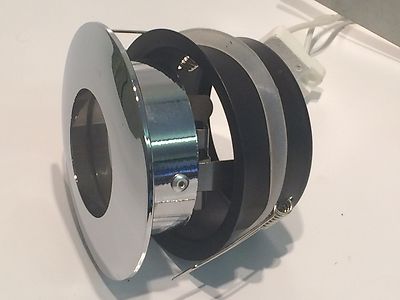IP65 RATED LOW VOLTAGE POLISHED CHROME DIE CAST FIXED DOWN LIGHT FITTING afp5b