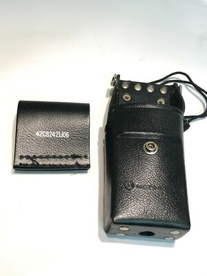 MOTOROLA RADIO CASE HEAVY DUTY LEATHER NTN5461B FITS MT1000 ETC ad1T11