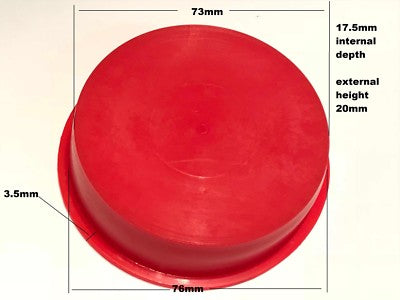 LARGE PROTECTIVE DUST CAP RED NYLON MILITARY SPECIFICATION ac1~20