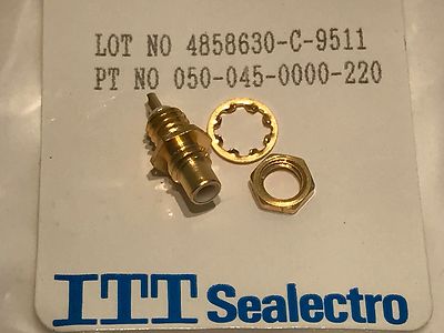 50pcs PANEL MOUNT BULKHEAD SMC FEMALE ITT SEALECTRO (x50) bsb7bb