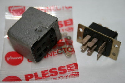 HEAVY DUTY 6 WAY PLUG & SOCKET PAIR PLESSEY JONES CONNECTORS fba15e