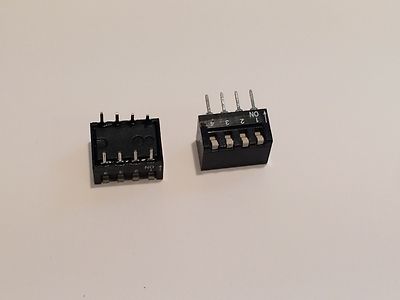 4 WAY DIL SWITCH PCB MOUNT (PACK OF 5) bsa7bq