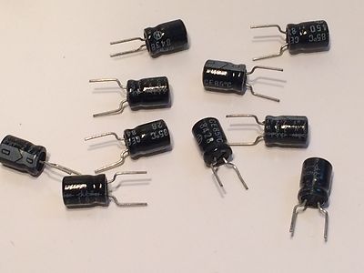22UF 63V SUB MINIATURE RADIAL ELECTROLYTIC CAPACITORS (x10) fd3m6