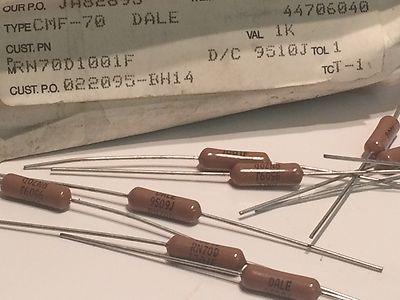 DALE RN70D1001F CMF70 1K 1% 1W MILITARY GRADE LOW NOISE RESISTORS x5 fd2d12