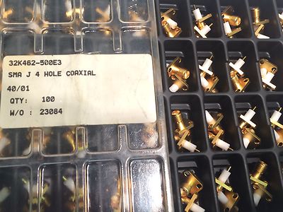 4 HOLE CHASSIS MOUNT GOLD PLATED SMA FEMALE BEST QUALITY ROSENBERGER x5 bsb3a