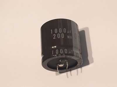 1000UF 200V 105 TEMP RATED LOW PROFILE RADIAL ELECTROLYTIC CAPACITOR fd3e3