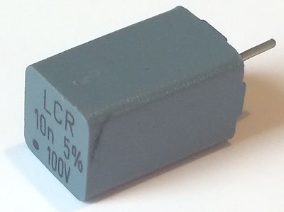 10nF 10,000pF 100V 5% LCR PRECISION POLYSTYRENE BOX CAPACITOR ad1s4