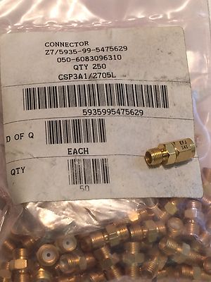 CABLE MOUNT SMA FEMALE FOR RG178 RG196 MINI COAX BY ITT CANNON ad2z8
