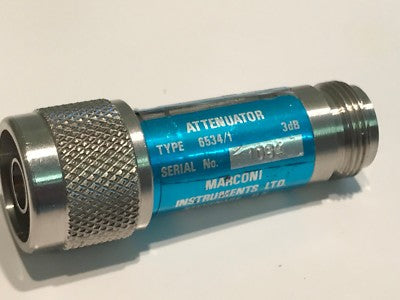MARCONI WEINSCHEL 3dB 5W 18GHz PRECISION N TYPE ATTENUATOR 6534/1 fba10a70