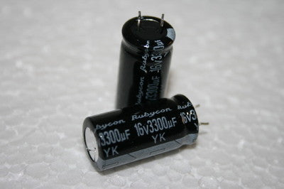 3300UF 16V RADIAL ELECTROLYTIC CAPACITOR RUBYCON (X20) fba19d