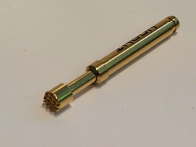 INGUN GKS-113 SERRATED FACE SPRING LOADED PIN TEST POINT GOLD PROBE (x3) fbb22.4