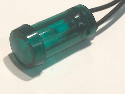 GOOD QUALITY 240V 12MM PUSH FIT WIRE ENDED MAINS NEON GREEN (X1) ac1f11