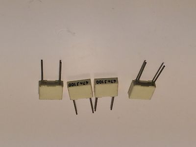 47nF 100V POLYESTER BOX CAPACITORS (x10) bda48