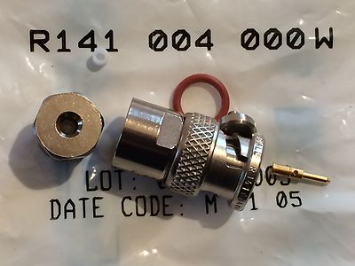 RADIALL R141004000W BNC PLUG 50 OHM MALE SMALL CABLE ENTRY RG179, RG188 fd6j17