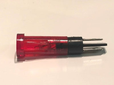 GOOD QUALITY 240V 9MM PUSH FIT MAINS NEON RED WITH SPADES (X1) ac1f13