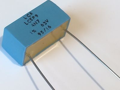4.7nF 63V 1% LCR EXTENDED FOIL BOX POLYSTYRENE EP9 CAPACITOR ad2r17
