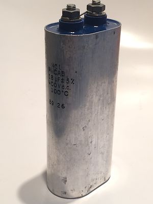 18UF 400VDC HERMETICALLY SEALED NCL NON POLARISED CAPACITOR fd2j31
