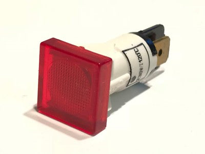 BEST QUALITY 230V HIGH TEMPERATURE 12MM MAINS NEON LAMP RED SQUARE (X1) ac1f18