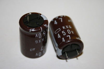 47UF 450V 105 TEMPERATURE NIPPON KXG RADIAL ELECTROLYTIC CAPACITOR fcc2a