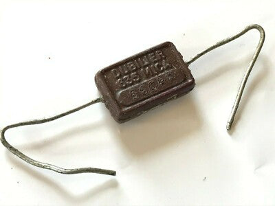 560pF 350V VINTAGE DUBILIER 635 MICA CAPACITOR (x1) fd6d22