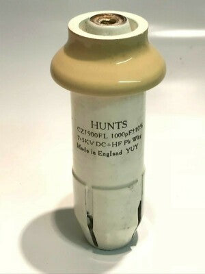 1000PF 7.5KV VINTAGE HUNTS RF RADIO TRANSMITTER DOOR KNOB CAPACITOR bsa4dd