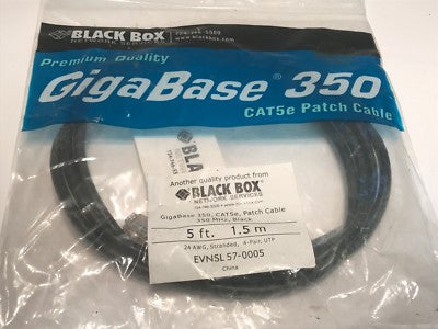 GENUINE BLACK BOX PREMIUM QUALITY 1.5M RJ45 CAT5e NETWORK CABLE ac1c1