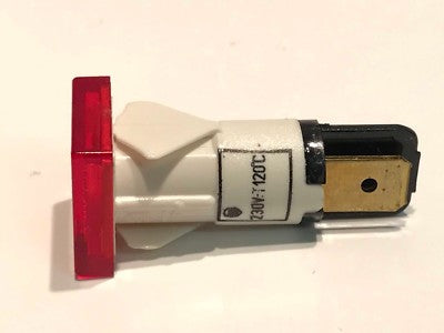BEST QUALITY 230V HIGH TEMPERATURE 12MM MAINS NEON LAMP RED SQUARE (X1) ac1f18