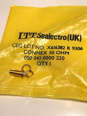 SMC CONNECTOR FEMALE PANEL MOUNT SOCKET BY ITT SEALECTRO (x1) ad1x5