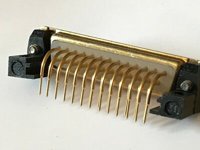 QUALITY 25 WAY D TYPE FEMALE RIGHT ANGLE CANNON CONNECTORS ad1J18