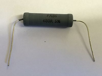 680R 10W WIRE WOUND RESISTOR WELWYN FA86 (x1) fd1L9